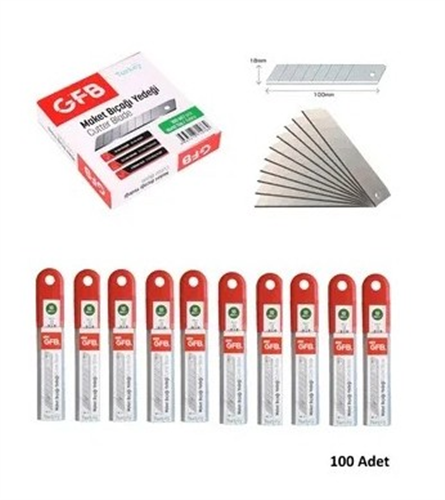GFB MAKET BIÇAĞI YEDEĞİ 18X05 MM